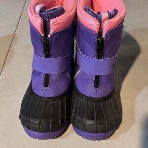 Kids Purple and Pink Winter Boots